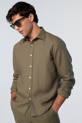 Chemise en lin - Vert