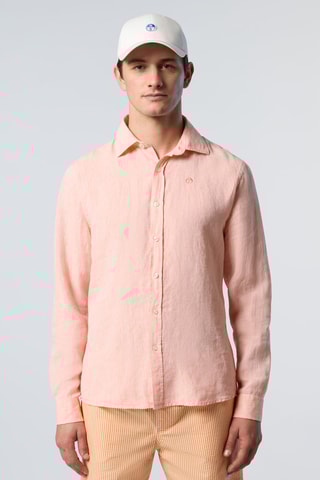 Chemise en lin - Orange