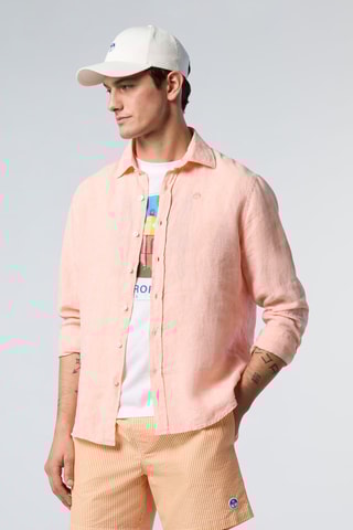 Chemise en lin - Orange