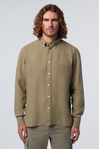 Chemise en lin - Vert