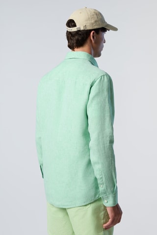 Chemise en lin - Vert