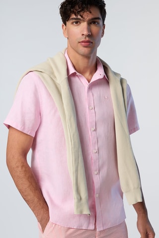 Chemise en lin - Orange