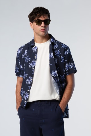 Chemise en lin - Bleu