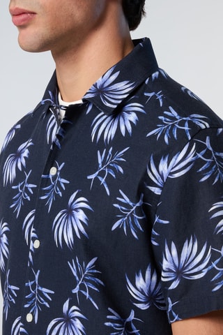 Chemise en lin - Bleu