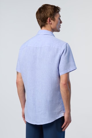 Chemise en lin - Bleu