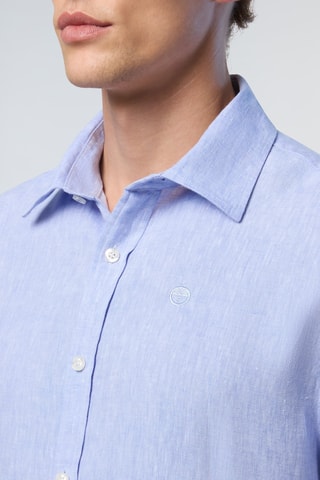 Chemise en lin - Bleu