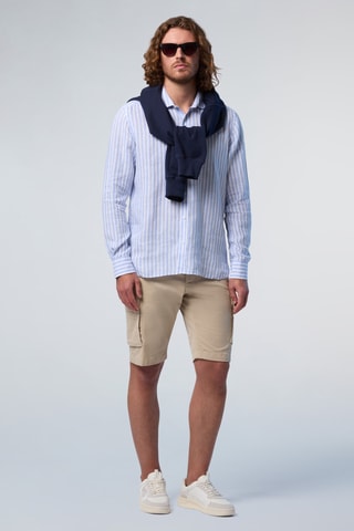 Chemise en lin - Bleu