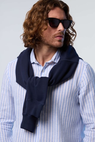 Chemise en lin - Bleu