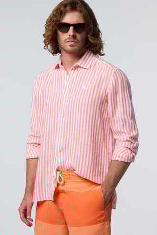 Chemise en lin - Bleu