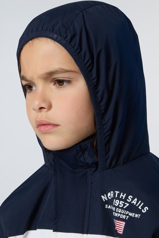 Blouson à capuche - Bleu