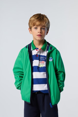 Blouson réversible à capuche - Vert