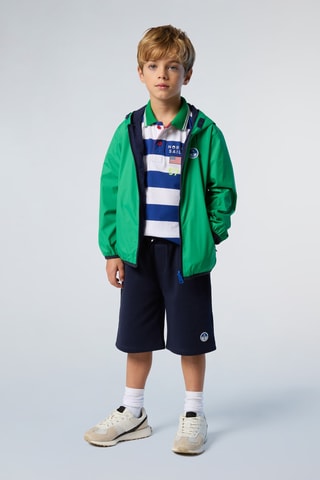 Blouson réversible à capuche - Vert