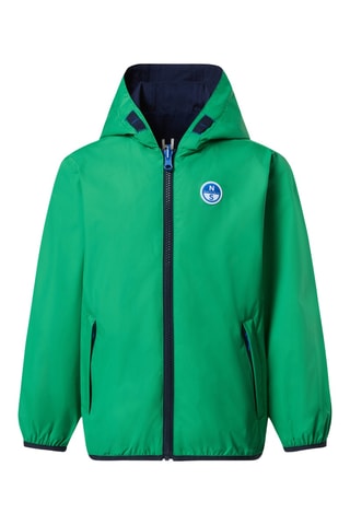 Blouson réversible à capuche - Vert
