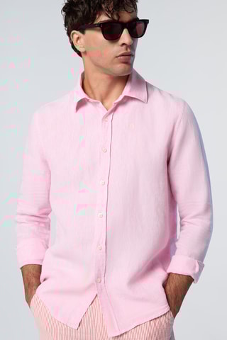 Chemise en lin - Orange