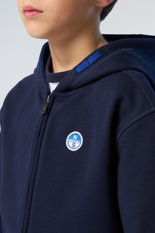 Sweat à capuche - Bleu