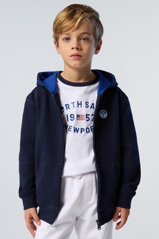 Sweat à capuche - Bleu