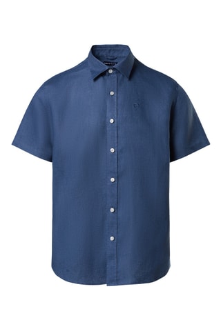 Chemise en lin - Bleu