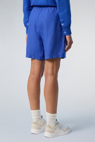 Short en lin - Bleu