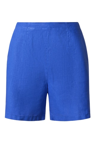 Short en lin - Bleu
