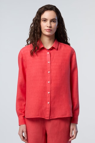 Chemise en lin - Orange