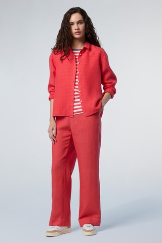 Chemise en lin - Orange