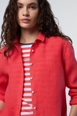 Chemise en lin - Orange