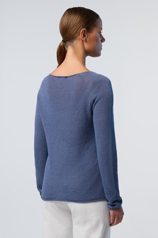 Pull en lin - Bleu