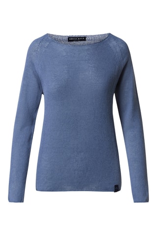 Pull en lin - Bleu