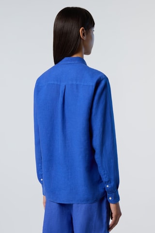 Chemise en lin - Bleu