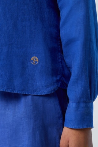 Chemise en lin - Bleu