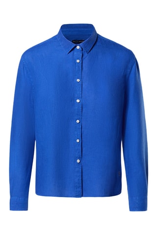 Chemise en lin - Bleu