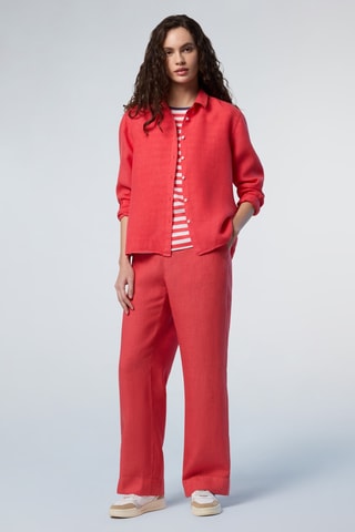 Pantalon en lin - Orange