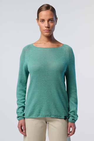 Pull en lin - Vert
