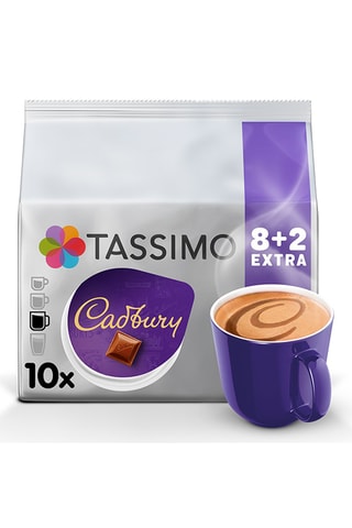 50 cialde Tassimo -  Cadbury Chocolat chaud - 5 x 10 cialde