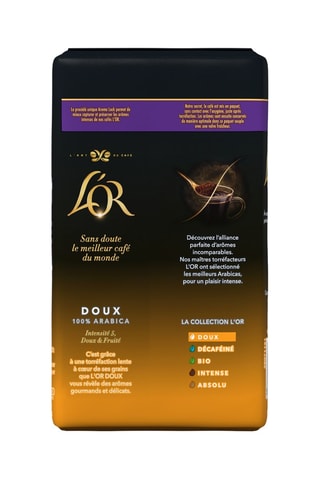 12 x 250 g - Caffè macinato L'Or Doux - Intensità