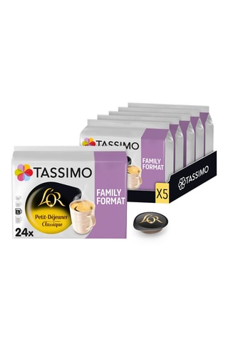 120 cialde Tassimo - L'Or Café Petit déjeuner Classique - 5 x 24 cialde