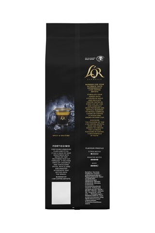 4 x 500 g - Caffè in grani L'Or Fortissimo - Intensità 10