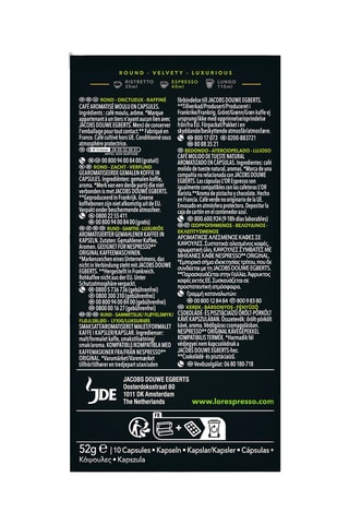 100 capsule - Espresso Dubai Chocolate - Intensità 5 - 10 x 10 capsule L’Or Espresso