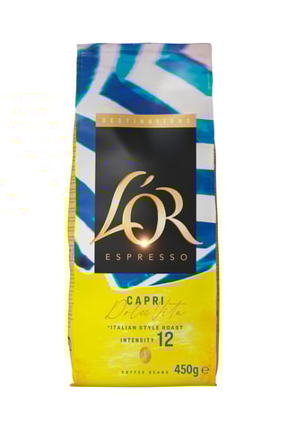 4 x 450 g - Caffè in grani L'Or Capri dolce vita - Intensità 12