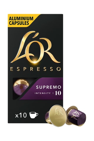 100 capsule . Café Supremo - Intensità 10 - 10 x 10 capsule L’Or Espresso