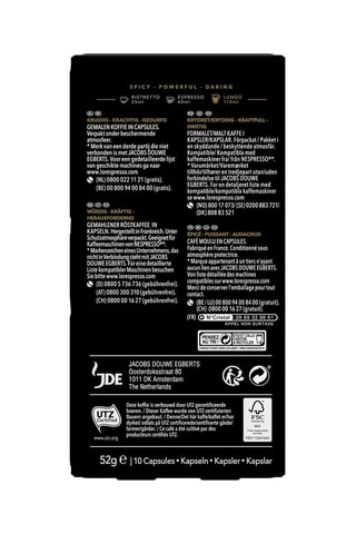 100 capsule - Café Lungo Estremo - Intensità 10 - 10 x 10 capsule L’Or Espresso