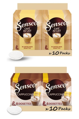 160 dosettes Senseo - Café au lait + 80 dosettes Senseo - Cappuccino