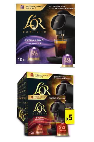 50 capsule - Café Extra Long - Intensità 8 + 50 capsule - Café Double Espresso - Intensità 7