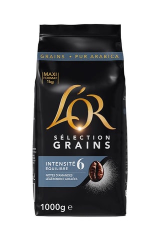 8 x 1 kg -  Caffè in grani L'Or Sélection - Intensità 6