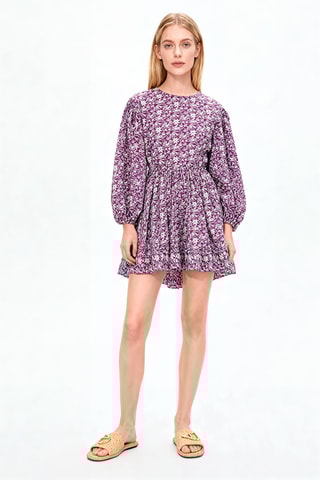 Robe en lin - Violet