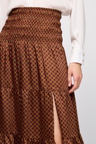 Jupe taille haute - Camel