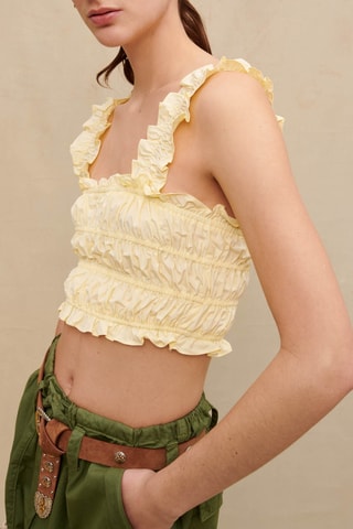 Crop top - Jaune
