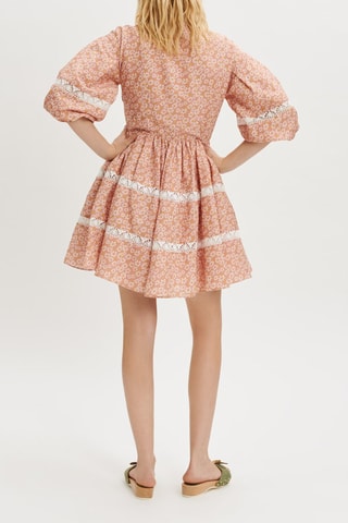 Robe patineuse en lin - Rose