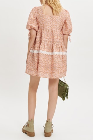 Robe patineuse en lin - Rose