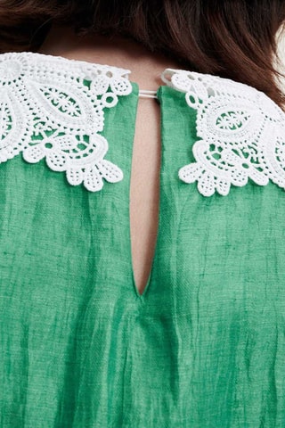 Combishort en lin - Vert